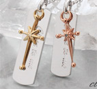 ペアアクセサリー、ペアネックレス、ペアペンダント【銀の店】